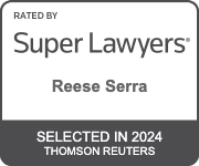 Super Lawyers recognition for Reese Serra, selected in 2024